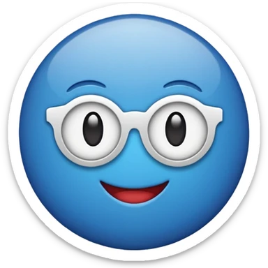 emoji de selo verificado do instagram, círculo azul, check branco no centro, estilo emoji oficial, fundo limpo, alta qualidade sticker