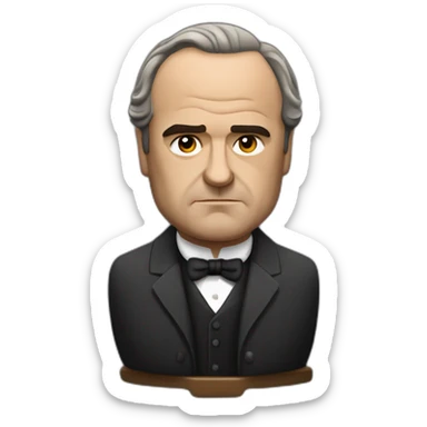 Vito Corleone sitting sticker
