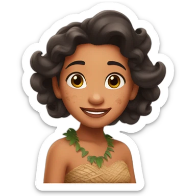 Grand mother Moana Disney happy  sticker