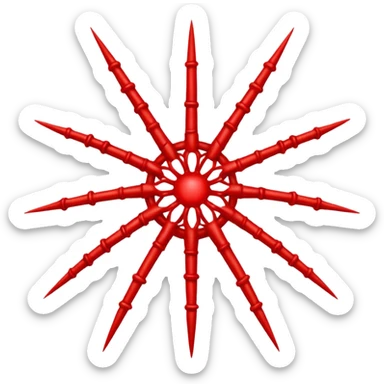 simple Red web, no just the web sticker