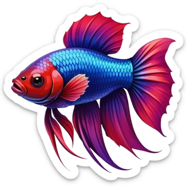 Betta fish sticker