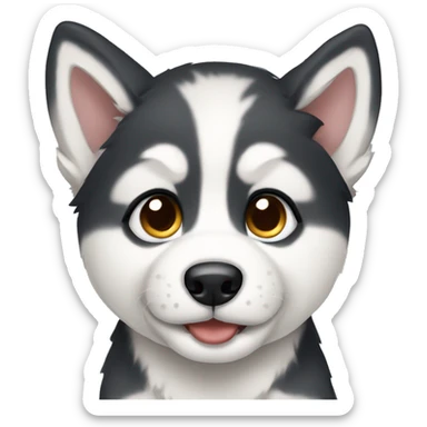 Husky puppy sticker