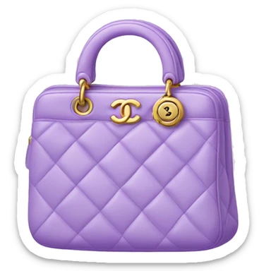 Lilac chanel handbag sticker