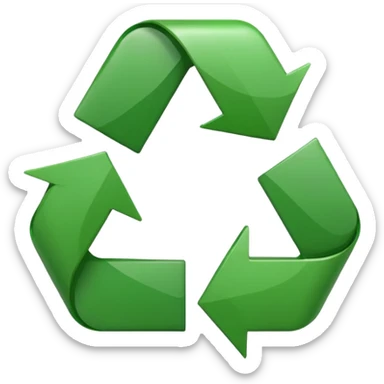 CIRCULO COM SETASSIMBOLO DE RECICLEAGEM REDONDO sticker