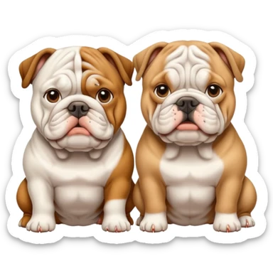 2 bulldogs sticker