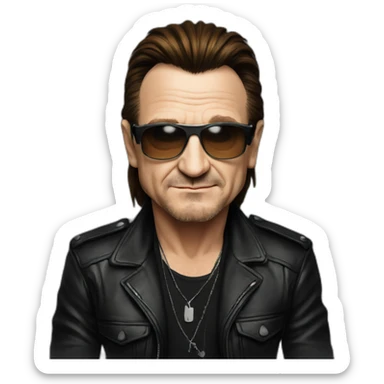 bono from u2 sticker