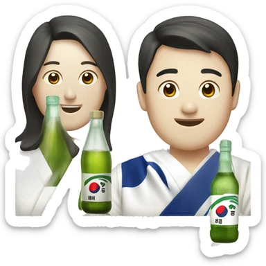 korean soju sticker