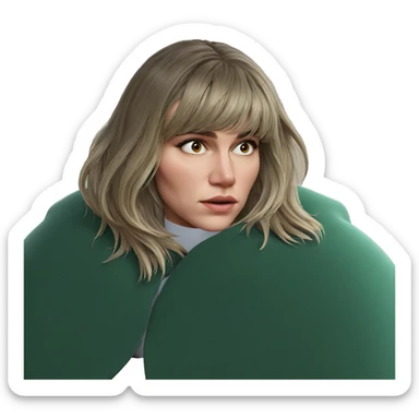 girl in focus portrait sticker