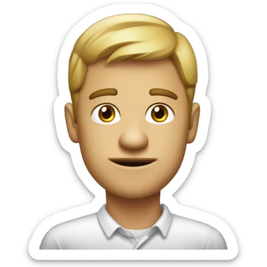 A client for a marketing agency who looks like he's not nice and not smart sticker