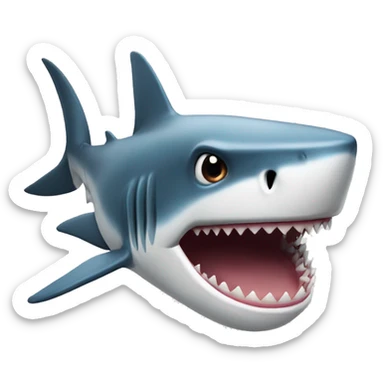 Shark wth topat sticker