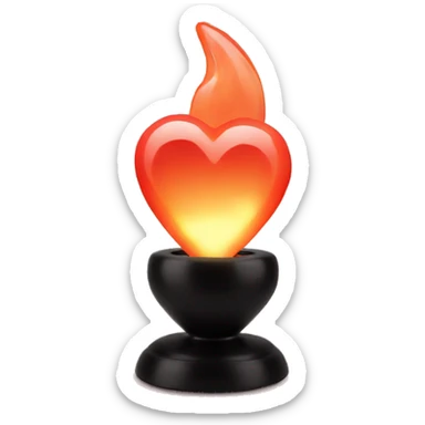 heart salt lamp sticker