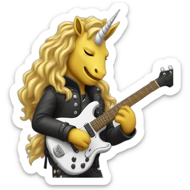 licorn guitarist sticker
