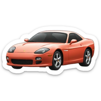 Runaway sports car sticker