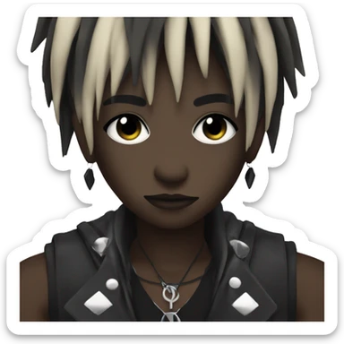 dark skin visual kei idol sticker