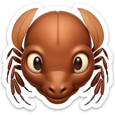 Beautiful and Majestic Ant Portrait Emoji, Head and body rendered in serene repose with a gentle, content smile, showcasing a finely detailed, compact form with eyes softly closed in tranquil slumber, Simplified yet exquisitely endearing features, highly detailed, glowing with a soft, drowsy natural light, high shine, relaxed and utterly noble, stylized with an air of timeless industrious grace, soft glowing outline, capturing the essence of a majestic ant that embodies the quiet power of nature! sticker