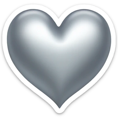 Silver-heart sticker