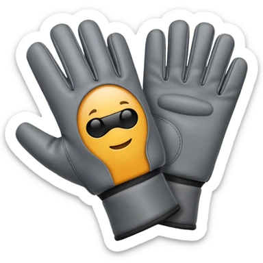 gloves: gris sticker