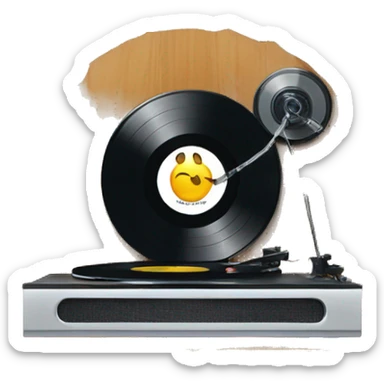 vinyl record award winning shelf  sticker