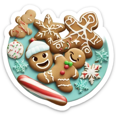 Christmas cookies sticker