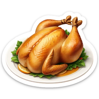 Roasted chicken  sticker