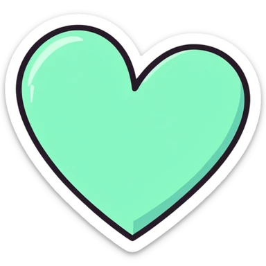 Heart sticker