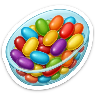 Jelly bean sticker