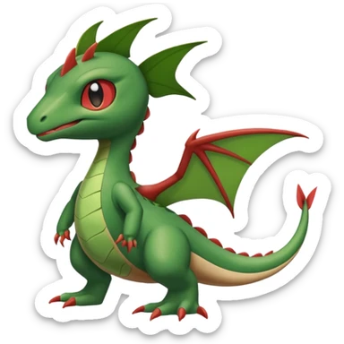 Larvitar-Flygon-Grovyle-Axew-fusion sticker