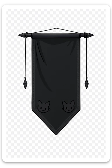 Remove the background from this goth banner, keep it cute, expressive, minimal. Render in a style inspired by imagen-4-fast-KaUtLiSA10F, focusing on a minimal and expressive goth aesthetic with a cute touch, no background. sticker