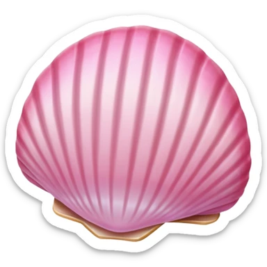 pink seashell  sticker