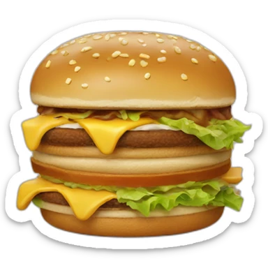 Rotten big mac sticker