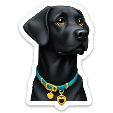 black labrador retriever guide dog sticker