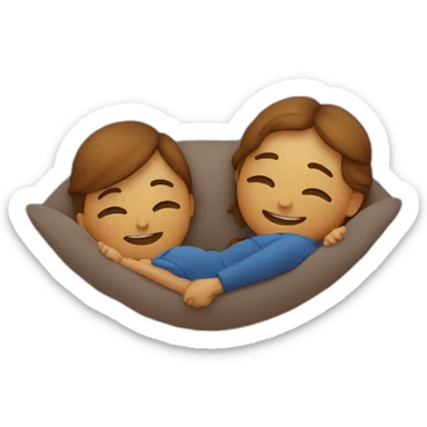 Deux personnes qui s’embrassent sur un couché de soleil sticker