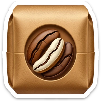 coffee bean pack sticker