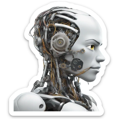 Cyborg surrender sticker