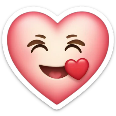 heart with kiss sticker