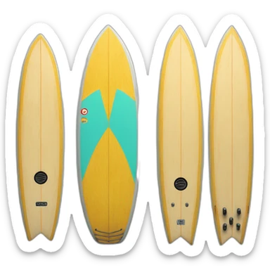 Chat sur une planche de surf sticker