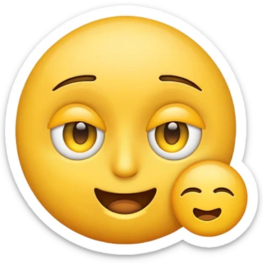 emoji with one eye open one eye squinting  sticker
