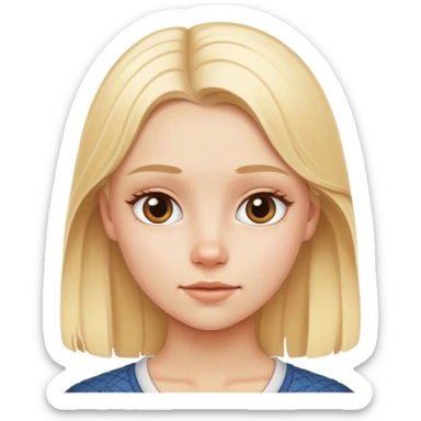 Blond Scandinavian girl sticker
