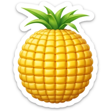 Corn ball emoji sticker