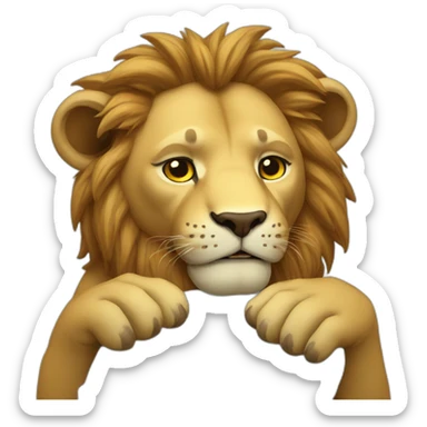 lions get sick and die sticker