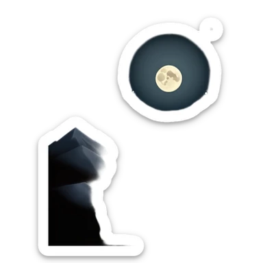 dark and eerie scene, the entire world covered in darkness. The sky is deep black with no stars or light, no moon, no glow just total void and silence. The atmosphere feels ominous and unsettling, as if darkness has swallowed everything. No characters, no visible light sources sticker