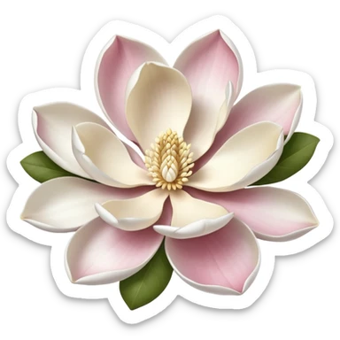 magnolia flower sticker