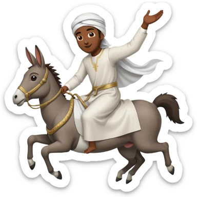 Jetzt ein Moslem auf einem fliegenden Esel sticker