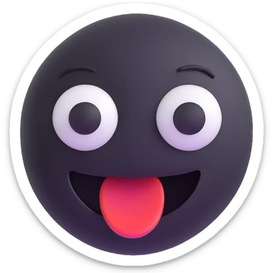 silly meme face emoji, modern and creative sticker