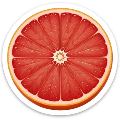 red grapefruit sticker