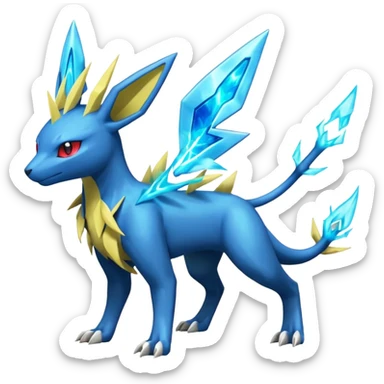Salamence-Cresselia-Zygarde-Electrike-Jolteon-Manectric-Fakémon-fusion, full body sticker