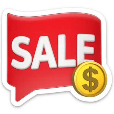 Crea un emoji de ventas sticker