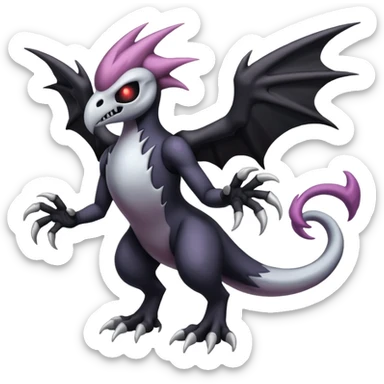 Duskull-Darkrai-Palkia-Fakémon-fusion (full body) sticker
