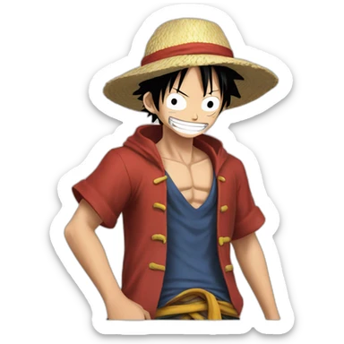 Luffy-one piece sticker