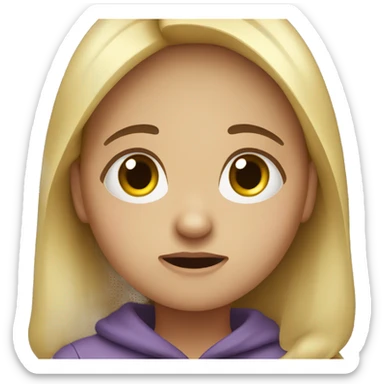 Girl who is Nauseous sticker